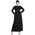 Shrug abaya- Black-Purple print Shrug abaya- Black-Purple print